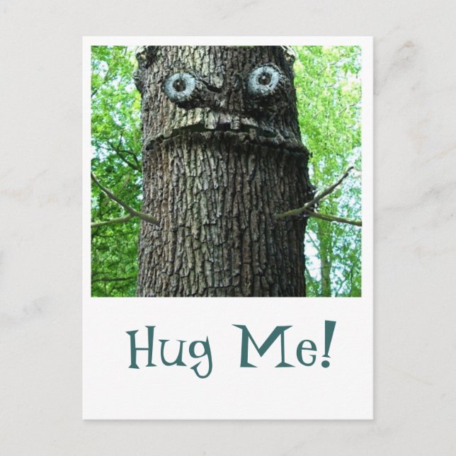 Tree Hugging Postcard (Front)