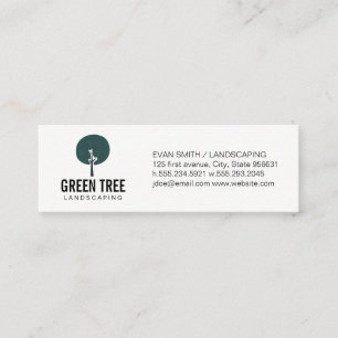 Tree Icon / Landscaper Mini Business Card