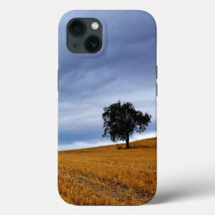 Tree in a wheat field iPhone 13 case