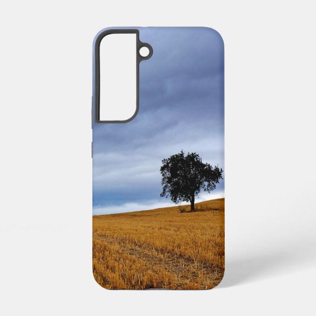 Tree in a wheat field samsung galaxy s22 case (Back)