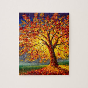 Tree in autumn jigsaw puzzle
