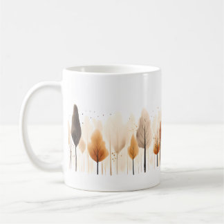 Tree In Brush Style Coffee Mug