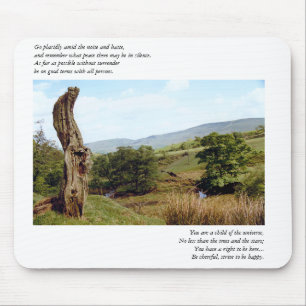 Tree in Peak District Desiderata Mousepad
