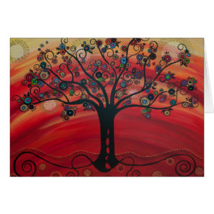 "Tree in Rouge" by CatherineHayesArt