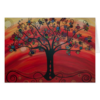 "Tree in Rouge" by CatherineHayesArt