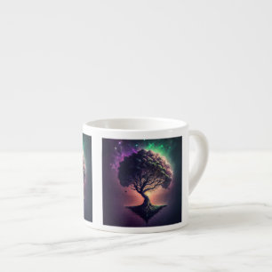 Tree in Space Espresso Mug 