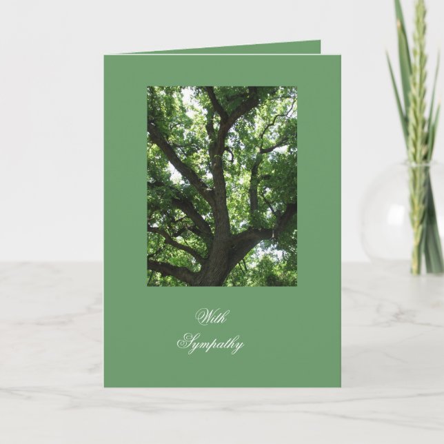 Tree Inspirational Sympathy Card (Front)