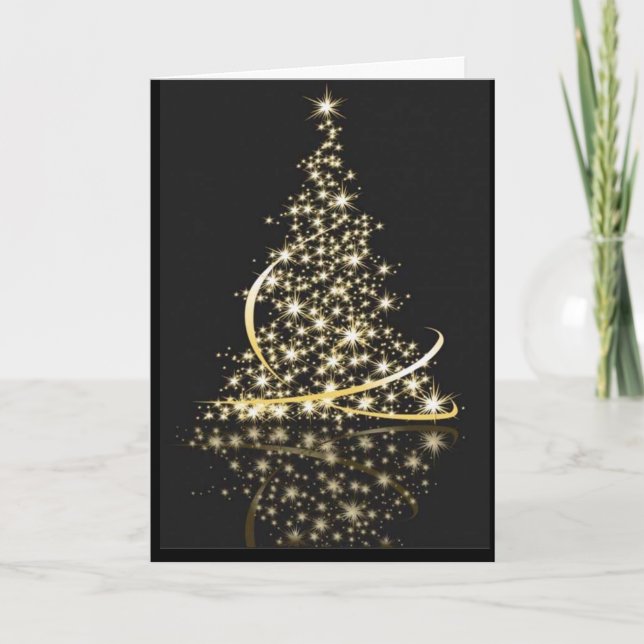 *TREE IS LIT AND WE WILL BE MERRY* CHRISTMAS LOVE HOLIDAY CARD (Front)