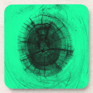 Tree Knot in Neon Green Coaster