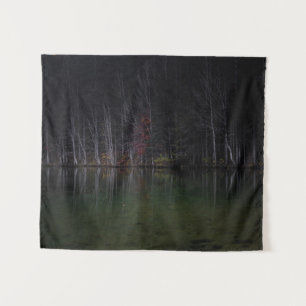 Tree landscape at lake tapestry