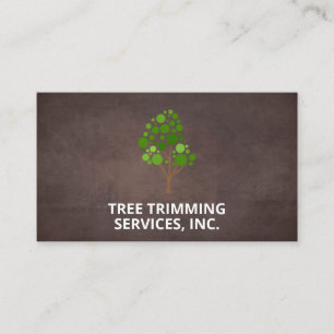 Tree Landscaping Brown Texture Background Business Card