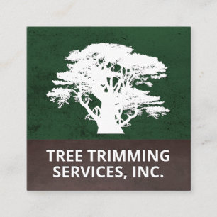Tree Landscaping Square Business Card