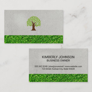 Tree   Lawn Care Business Card