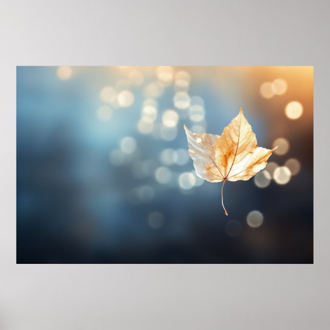 Tree Leaf Forest Nature Serene Tranquil  Poster (Front)