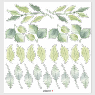 Tree Leaf Greenery Bedroom Wall Set of Sticker