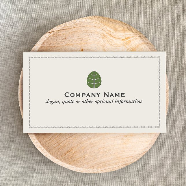 Tree Leaf Landscaping Service Business Card (Creator Uploaded)