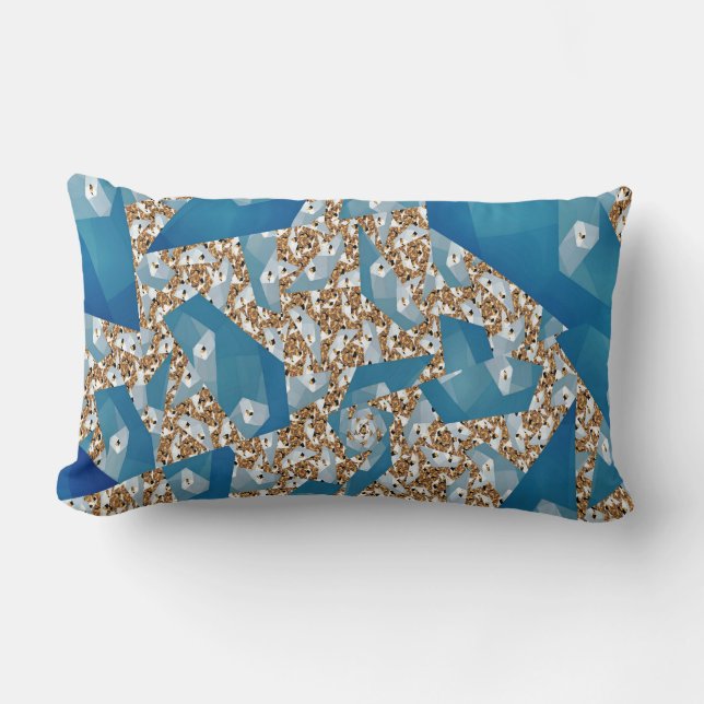 TREE LEAVES AND SKY LUMBAR CUSHION (Front)