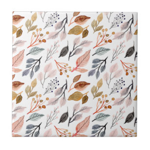 tree leaves ceramic tile