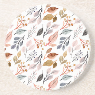 tree leaves coaster
