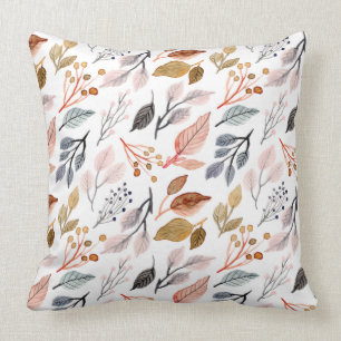 tree leaves cushion