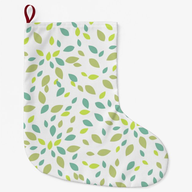 tree leaves large christmas stocking (Front)