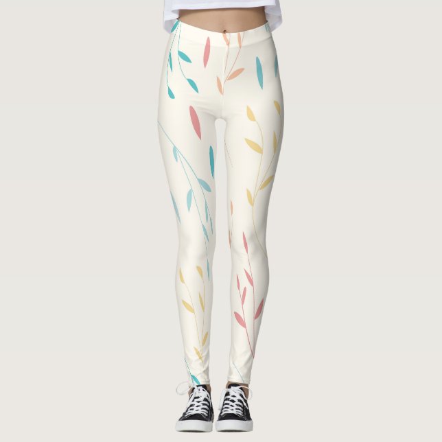 tree leaves leggings (Front)