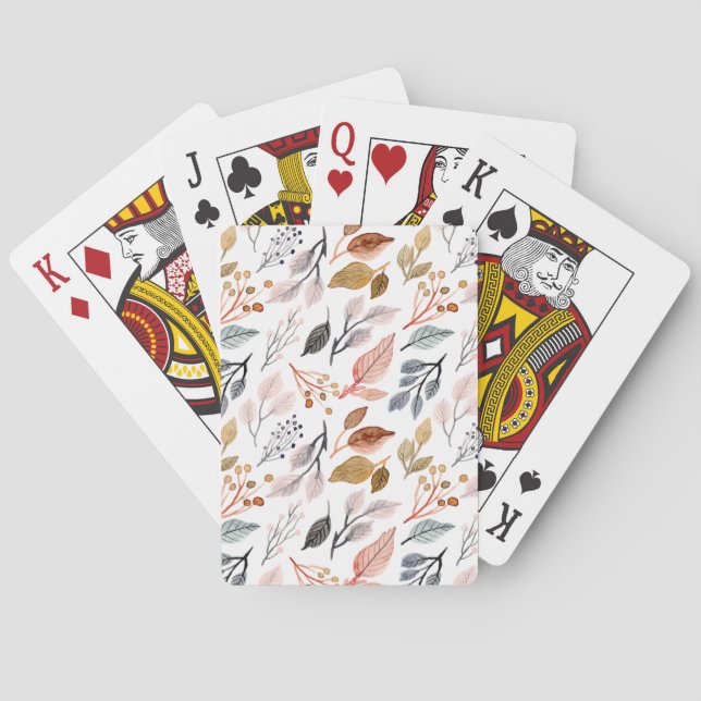 tree leaves playing cards (Back)