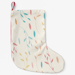 tree leaves small christmas stocking