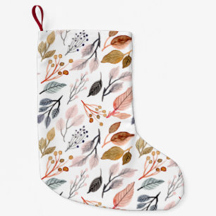 tree leaves small christmas stocking