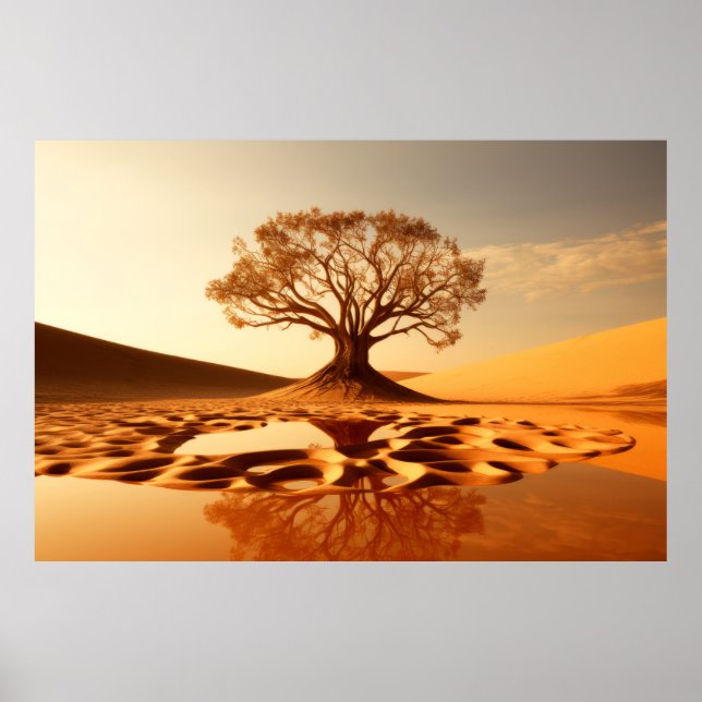 Tree Life Enchanting Tranquil Nature  Poster (Front)