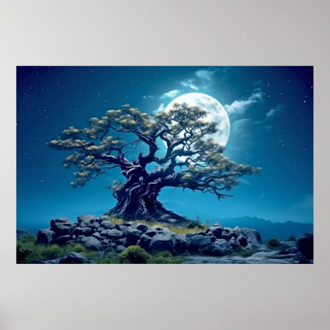 Tree Life Enchanting Tranquil Nature  Poster (Front)