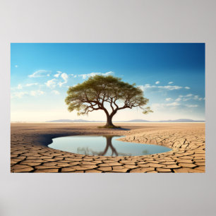 Tree Life Enchanting Tranquil Nature  Poster