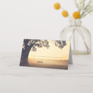 Tree Lights Summer Evening Dream Wedding Place Card