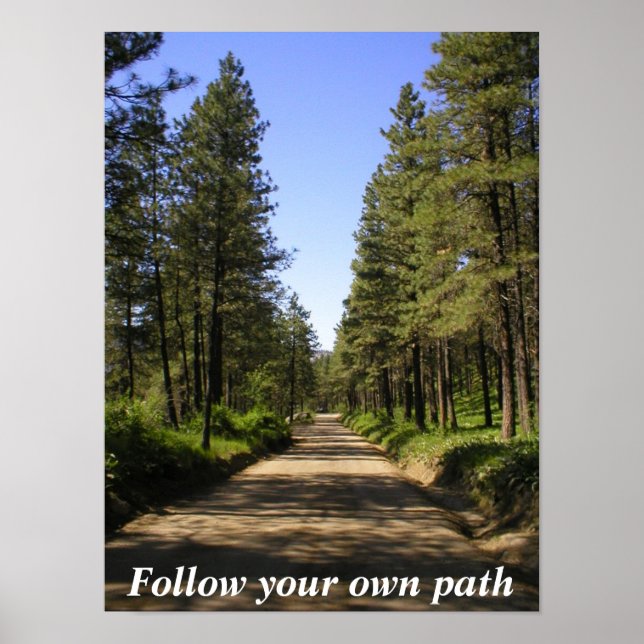 Tree lined dirt road poster (Front)