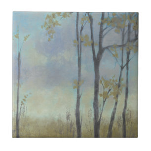 Tree-Lined Wheat Grass I Ceramic Tile
