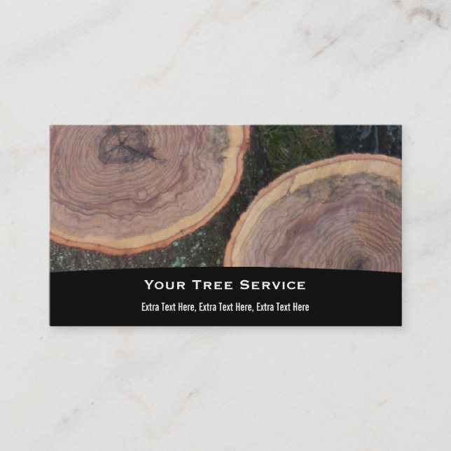 Tree Log Business Card (Front)