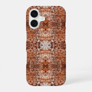 Tree Log Cutaway Photo Mixed Media Repeat Pattern iPhone 16 Case