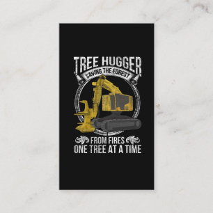 Tree Logging Joke Forestry Harvester Business Card