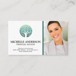Tree Logo   Business Woman Card