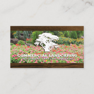 Tree Logo Garden Wood Business Card