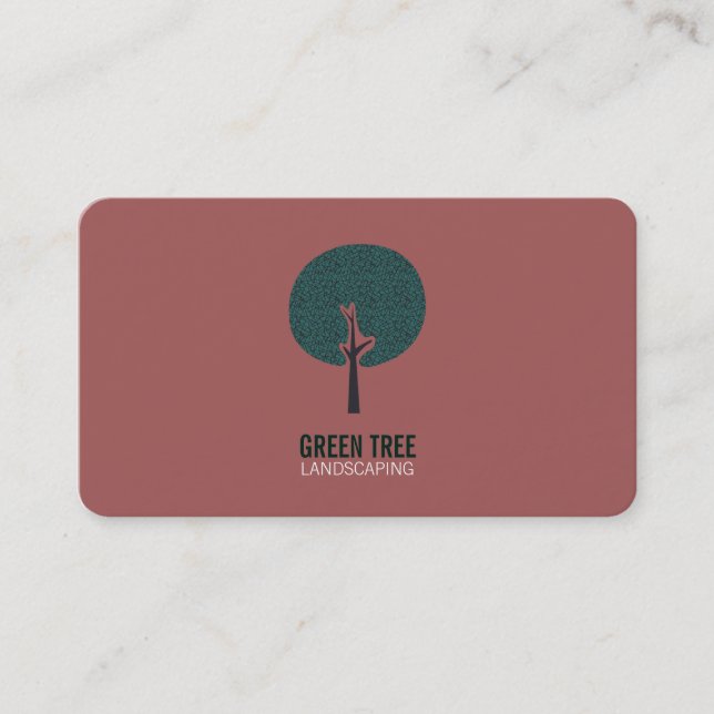 Tree Logo (grey) Business Card (Front)