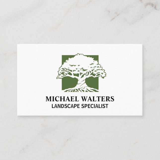 Tree Logo | Landscaping Business Card (Front)