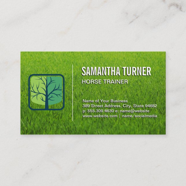 Tree Logo | Lawn Business Card (Front)