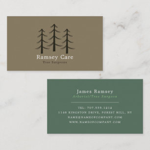 Tree Logo - Tree Surgeon - Arborist Business Card