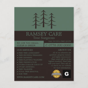 Tree Logo - Tree Surgeon - Arborist Flyer