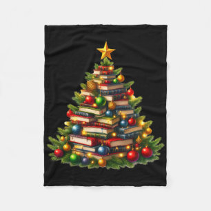 Tree Love Reading Books Librarian Men Women Funny Fleece Blanket