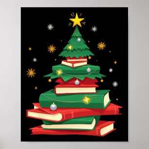Tree Love Reading Books Librarian Men Women Funny Poster