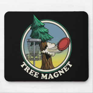 Tree Magnet Funny Disc Golf Player Humour Mouse Pad