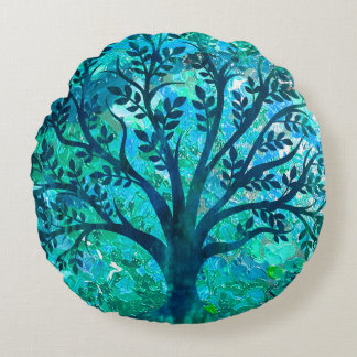 Tree Medallion Round Cushion