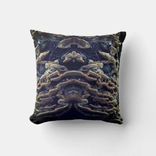 Tree Mushrooms Photo Throw Cushion
